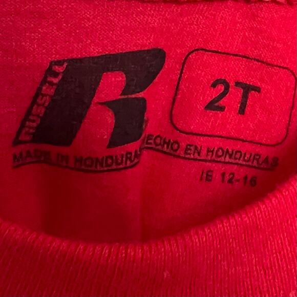 NWT UNLV University of Nevada Las Vegas Russell Runnin Rebels College Shirt 2T - Picture 4 of 5